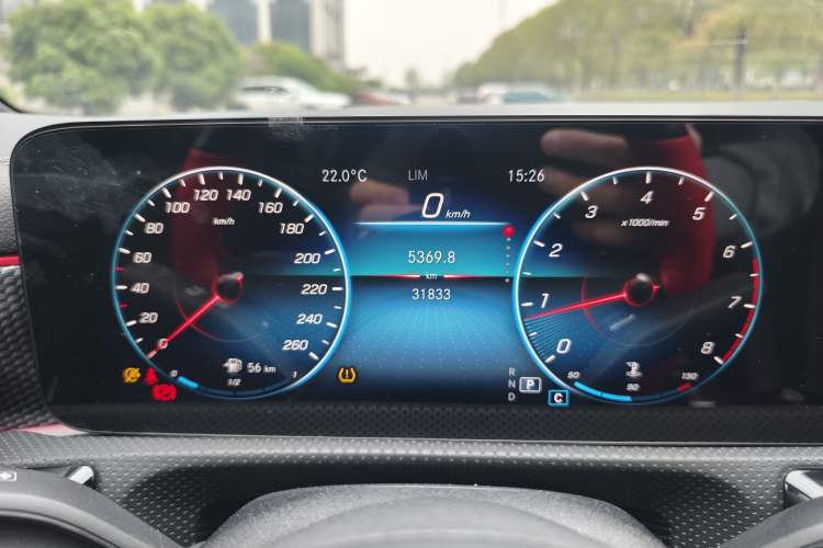 Used Mercedes-Benz A-Class 2022 Restyled A 200 L Sport Sedan Fashion Version Odometer Close Up