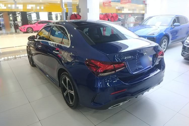 Used Mercedes-Benz A-Class 2022 Revised Version A 200 L Sport Sedan Fashionable Style Rear Left 45 Deg