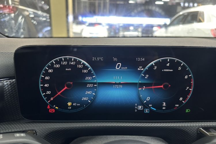 Used Mercedes-Benz A-Class 2022 Restyled A 200 L Sport Sedan Dynamic Version Odometer Close Up