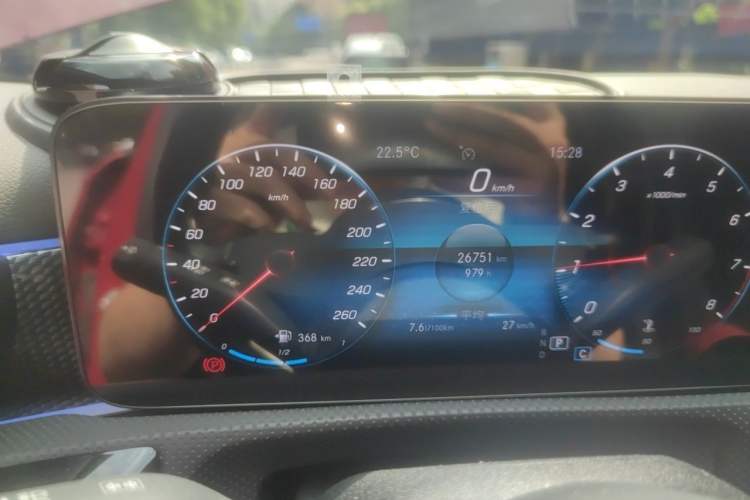 Used Mercedes-Benz A-Class 2022 A 200 Dynamic Edition Odometer Close Up