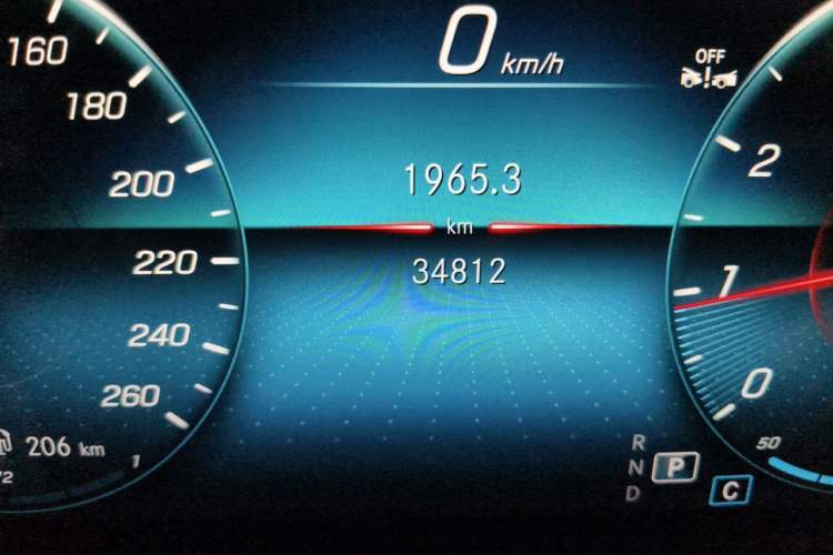 Used Mercedes-Benz A-Class 2022 Restyled A 180 L Sport Sedan Odometer Close Up