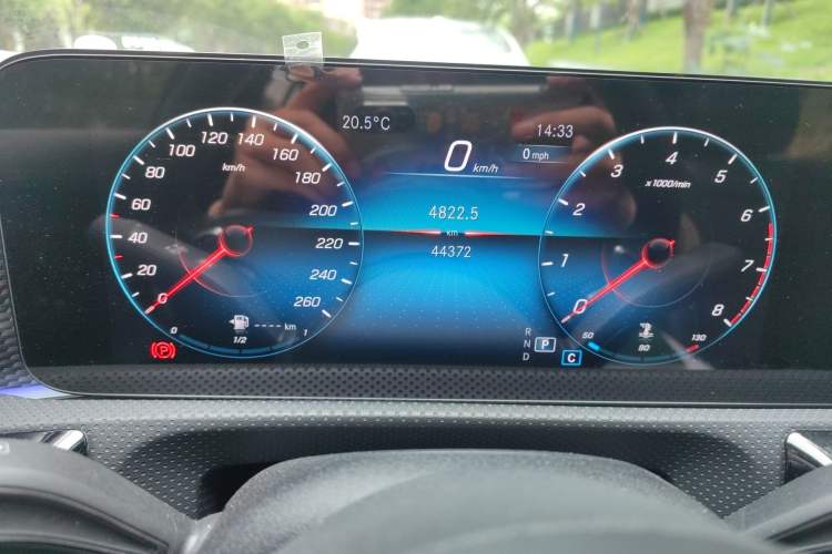 Used Mercedes-Benz A-Class 2022 A 200 L Sport Sedan Fashion Model Odometer Close Up