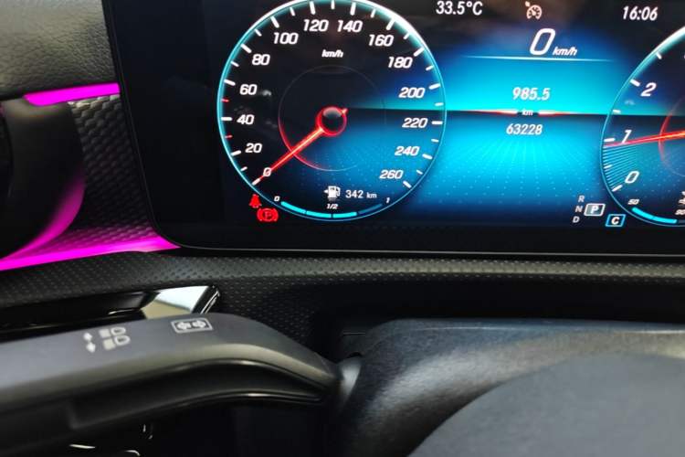 Used Mercedes-Benz A-Class 2022 Restyled A 200 L Sport Sedan Dynamic Version Odometer Close Up