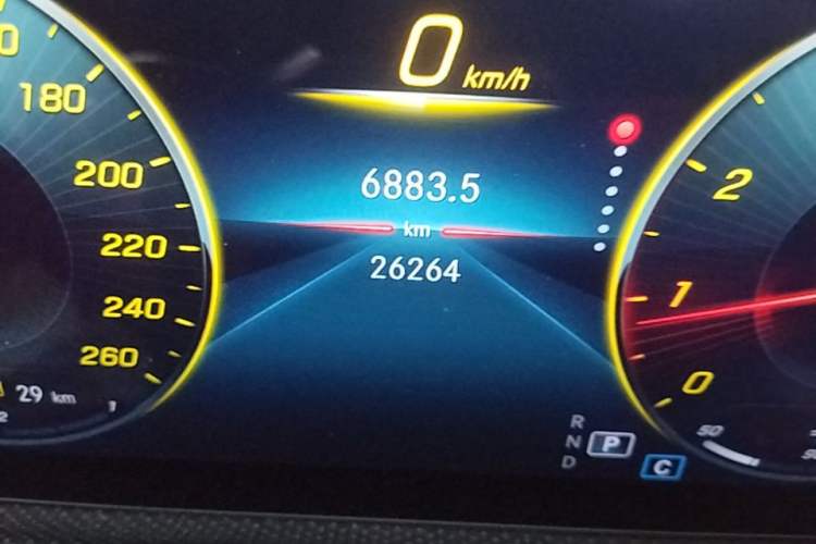 Used Mercedes-Benz A-Class 2022 Restyled A 200 L Sport Sedan Fashion Version Odometer Close Up
