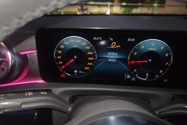 Used Mercedes-Benz A-Class 2022 A 200 L Sport Sedan Fashion Model Odometer Close Up
