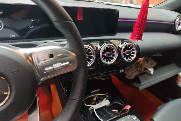 Used Mercedes-Benz A-Class 2022 Restyled A 200 L Sport Sedan Dynamic Version Audio And AC Panel