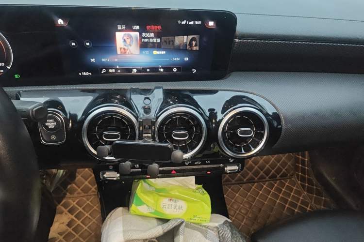 Used Mercedes-Benz A-Class 2022 A 200 L Sport Sedan Dynamic Model Audio And AC Panel
