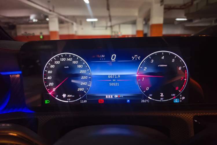 Used Mercedes-Benz A-Class 2022 Second Facelift A 200 L Sport Sedan Fashion Version Instrument Cluster