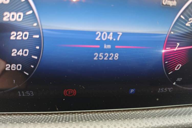 Used Mercedes-Benz A-Class 2022 Restyled A 200 L Sport Sedan Dynamic Version Odometer Close Up
