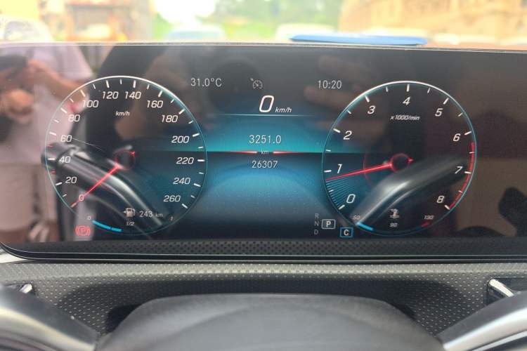 Used Mercedes-Benz A-Class 2022 Restyled A 200 L Sport Sedan Fashion Version Odometer Close Up