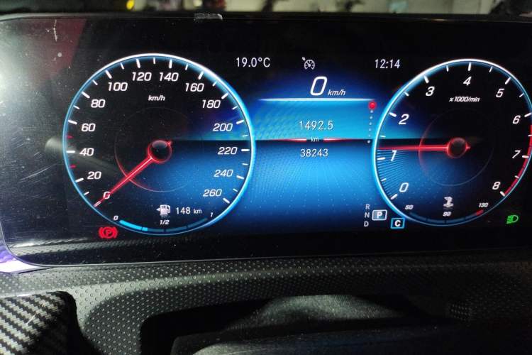 Used Mercedes-Benz A-Class 2022 A 200 Fashion Model Odometer Close Up
