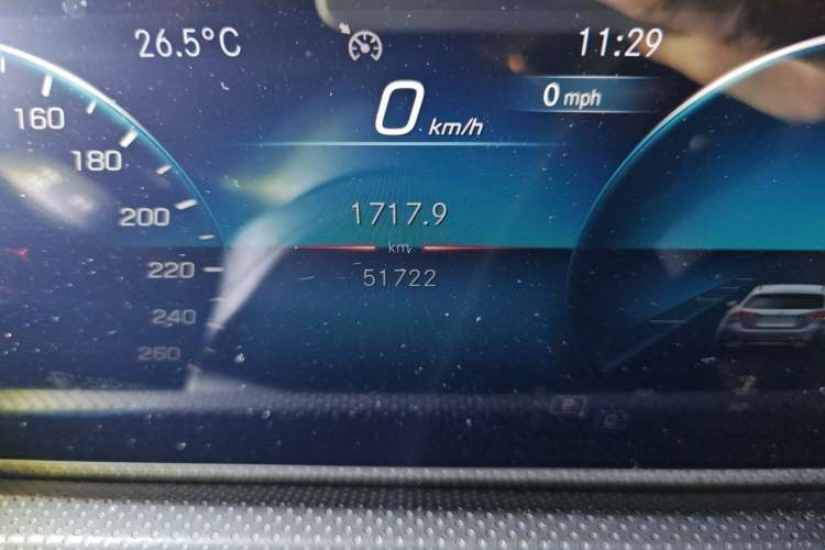Used Mercedes-Benz A-Class 2022 Restyled A 200 L Sport Sedan Fashion Version Odometer Close Up