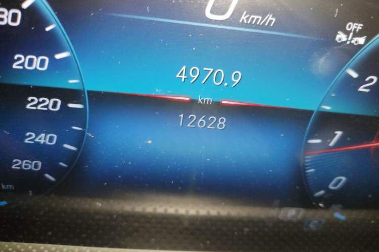 Used Mercedes-Benz A-Class 2022 Restyled A 180 L Sport Sedan Odometer Close Up
