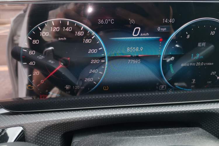 Used Mercedes-Benz A-Class 2022 A 200 L Sport Sedan Fashion Model Odometer Close Up
