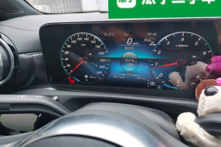 Used Mercedes-Benz A-Class 2022 A 200 L Sport Sedan Fashion Model Odometer Close Up
