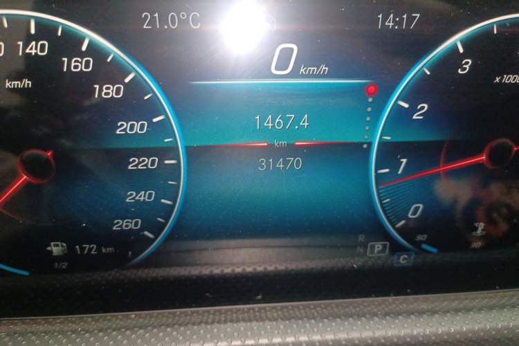 Used Mercedes-Benz A-Class 2022 Restyled A 200 L Sport Sedan Fashion Version Odometer Close Up