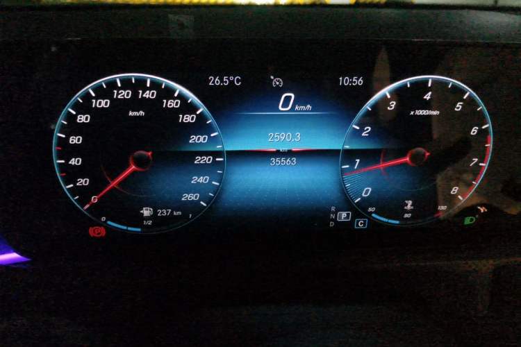 Used Mercedes-Benz A-Class 2022 A 200 L Sport Sedan Fashion Model Odometer Close Up