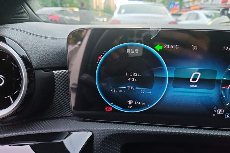 Used Mercedes-Benz A-Class 2022 Restyled A 180 L Sport Sedan Odometer Close Up
