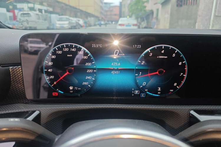 Used Mercedes-Benz A-Class 2022 A 200 Dynamic Edition Odometer Close Up