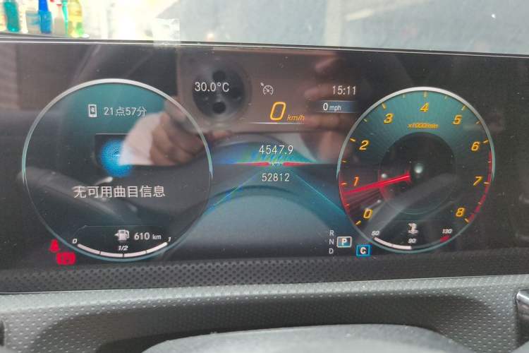 Used Mercedes-Benz A-Class 2022 Restyled A 200 L Sport Sedan Dynamic Version Odometer Close Up