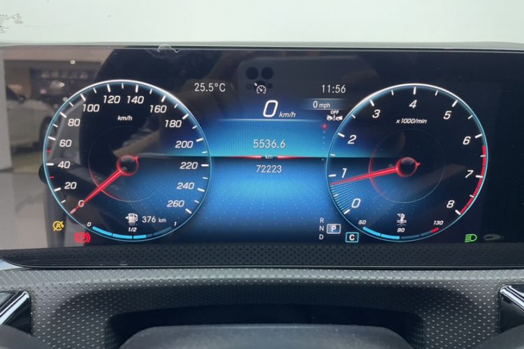 Used Mercedes-Benz A-Class 2022 Revised Version A 200 L Sport Sedan Fashionable Style Odometer Close Up