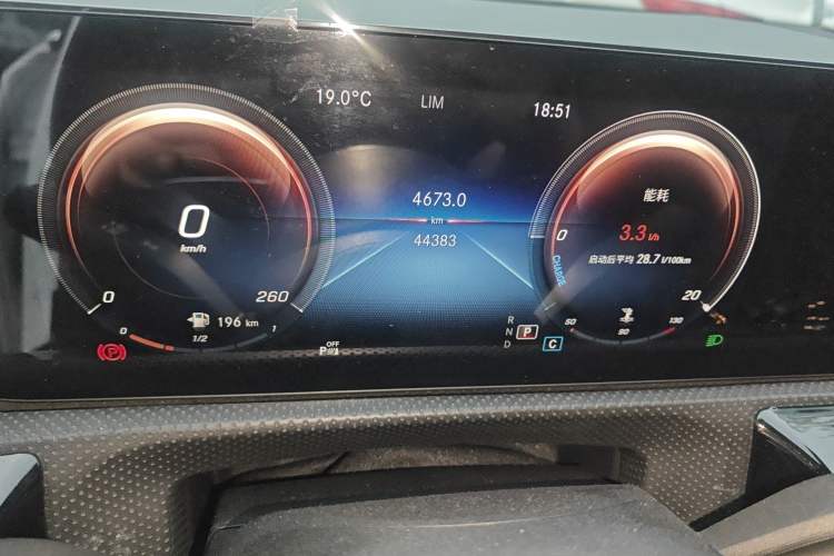 Used Mercedes-Benz A-Class 2022 A 200 L Sport Sedan Dynamic Model Odometer Close Up