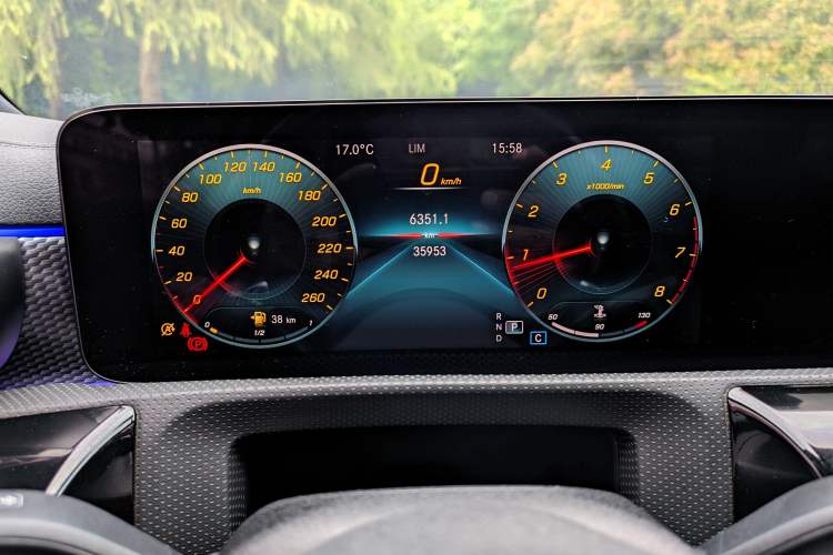 Used Mercedes-Benz A-Class 2022 Restyled A 200 L Sport Sedan Fashion Version Odometer Close Up