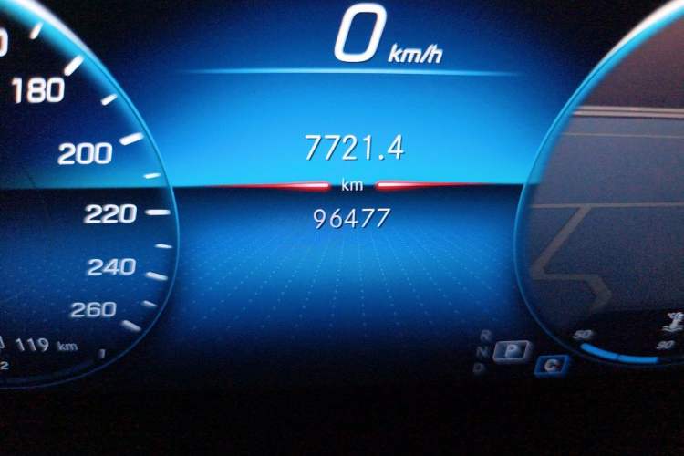 Used Mercedes-Benz A-Class 2022 A 180 L Sport Sedan Odometer Close Up
