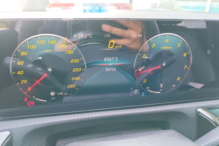 Used Mercedes-Benz A-Class 2022 A 200 L Sport Sedan Dynamic Model Odometer Close Up