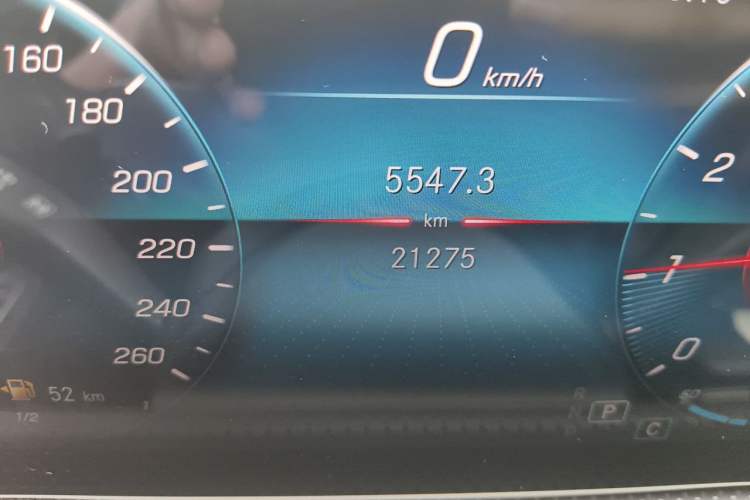 Used Mercedes-Benz A-Class 2022 A 200 L Sport Sedan Dynamic Model Odometer Close Up