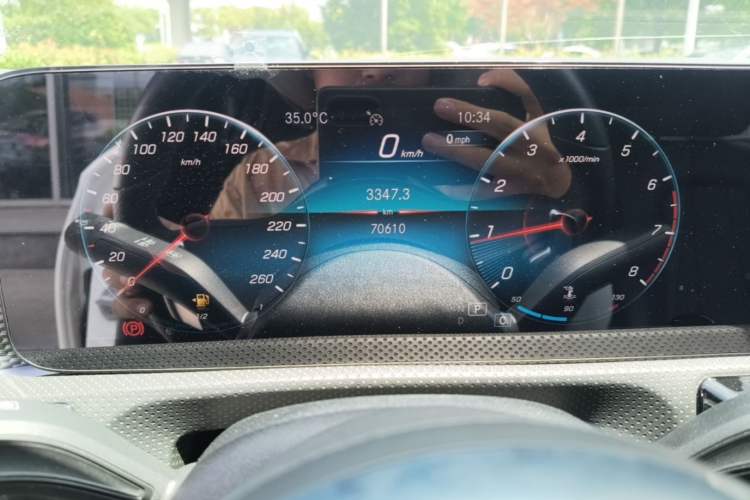 Used Mercedes-Benz A-Class 2022 Restyled A 200 L Sport Sedan Fashion Version Odometer Close Up