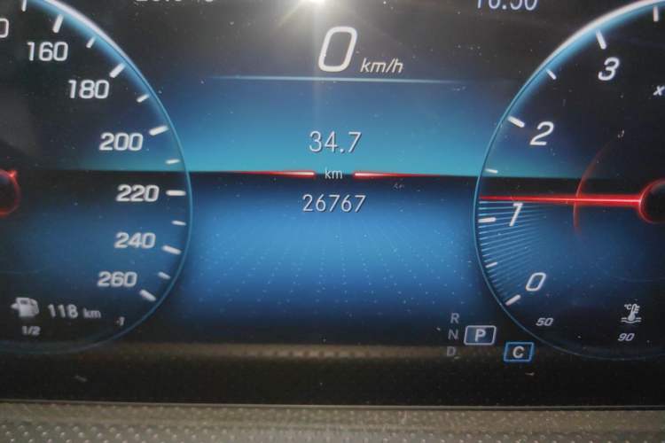 Used Mercedes-Benz A-Class 2022 Restyled A 200 L Sport Sedan Fashion Version Odometer Close Up