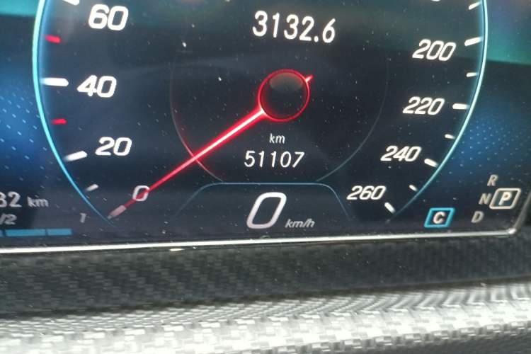 Used Mercedes-Benz A-Class 2022 A 180 L Odometer Close Up
