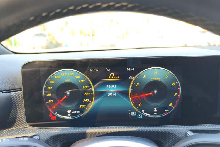 Used Mercedes-Benz A-Class 2022 Revised A 200 Dynamic Edition Odometer Close Up