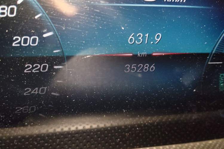 Used Mercedes-Benz A-Class 2022 Restyled A 200 L Sport Sedan Dynamic Version Odometer Close Up