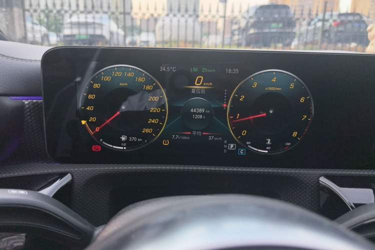 Used Mercedes-Benz A-Class 2022 Restyled A 200 L Sport Sedan Dynamic Version Odometer Close Up