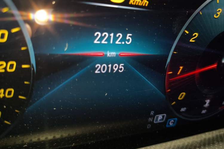 Used Mercedes-Benz A-Class 2022 Restyled A 180 L Sport Sedan Odometer Close Up