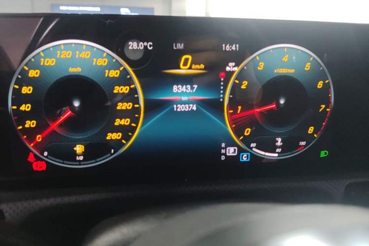 Used Mercedes-Benz A-Class 2022 A 200 L Sport Sedan Fashion Model Odometer Close Up