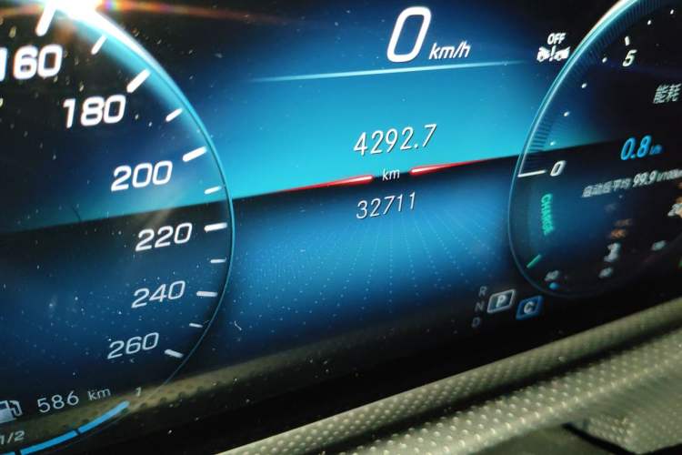 Used Mercedes-Benz A-Class 2022 Restyled A 180 L Sport Sedan Odometer Close Up