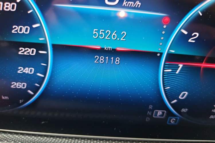 Used Mercedes-Benz A-Class 2022 A 200 L Sport Sedan Dynamic Model Odometer Close Up