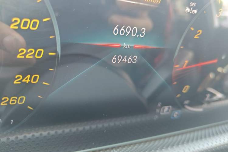 Used Mercedes-Benz A-Class 2022 A 180 L Sport Sedan Odometer Close Up