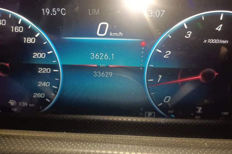 Used Mercedes-Benz A-Class 2022 Restyled A 200 L Sport Sedan Fashion Version Odometer Close Up