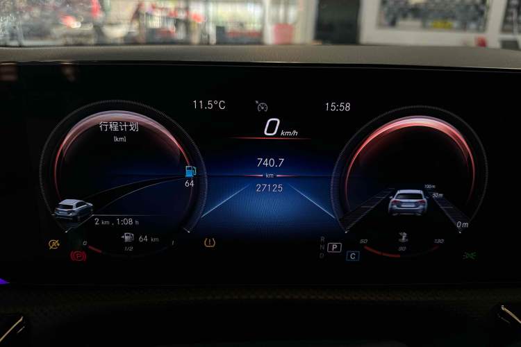 Used Mercedes-Benz A-Class 2022 A 200 Fashion Model Odometer Close Up