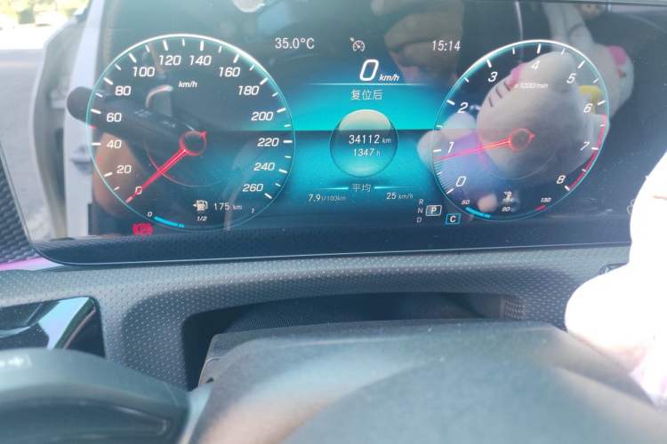Used Mercedes-Benz A-Class 2022 A 200 L Sport Sedan Dynamic Model Odometer Close Up