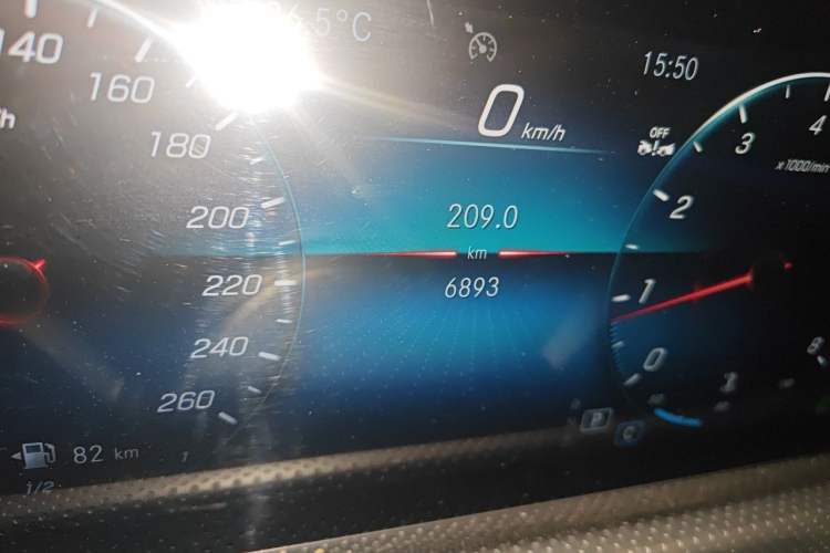 Used Mercedes-Benz A-Class 2022 A 200 L Sport Sedan Fashion Model Odometer Close Up