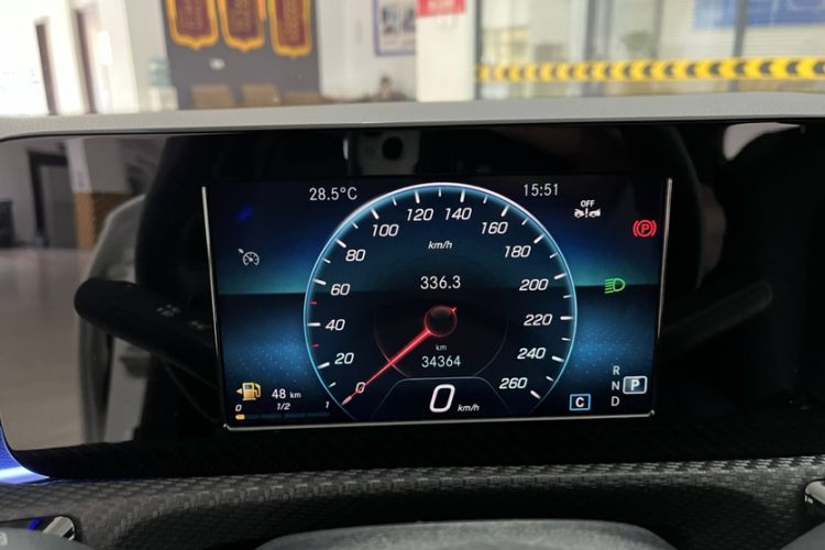 Used Mercedes-Benz A-Class 2022 A 180 L Odometer Close Up