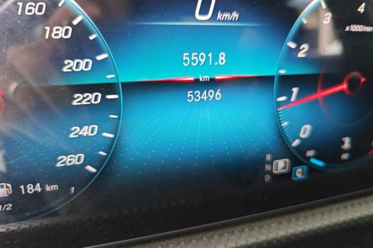 Used Mercedes-Benz A-Class 2022 A 200 L Sport Sedan Fashion Model Odometer Close Up