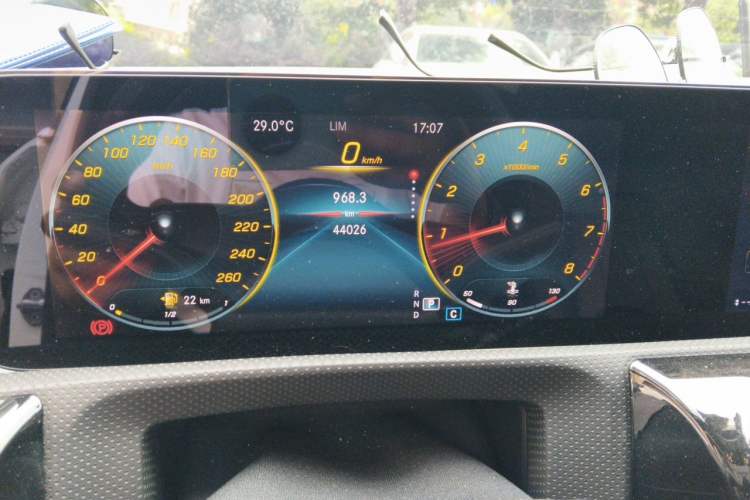 Used Mercedes-Benz A-Class 2022 Restyled A 180 L Sport Sedan Odometer Close Up