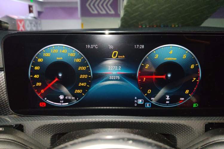 Used Mercedes-Benz A-Class 2022 Second Facelift A 200 Dynamic Edition Odometer Close Up