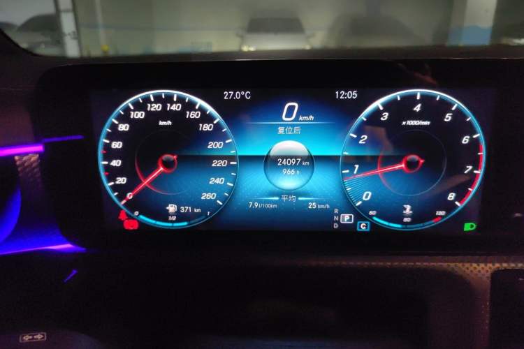 Used Mercedes-Benz A-Class 2022 A 200 L Sport Sedan Fashion Model Odometer Close Up